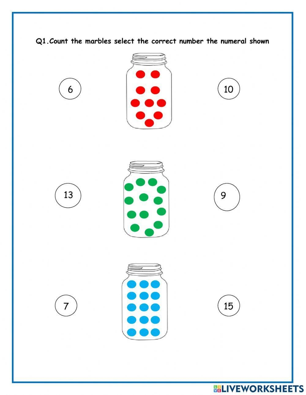 Mathematics Preschool Interactive Worksheet Live Worksheets 