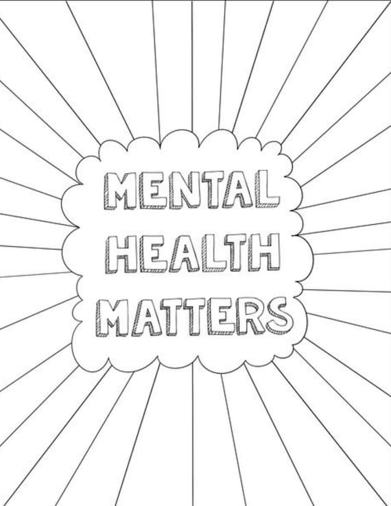 Mental Health Coloring Pages Coloring Nation