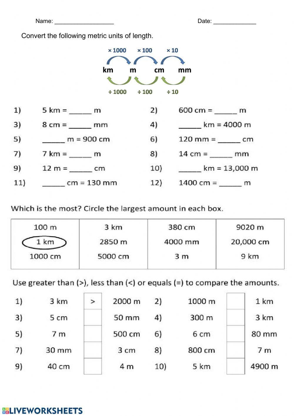 Metric Conversion Worksheets Math Monks Worksheets Library