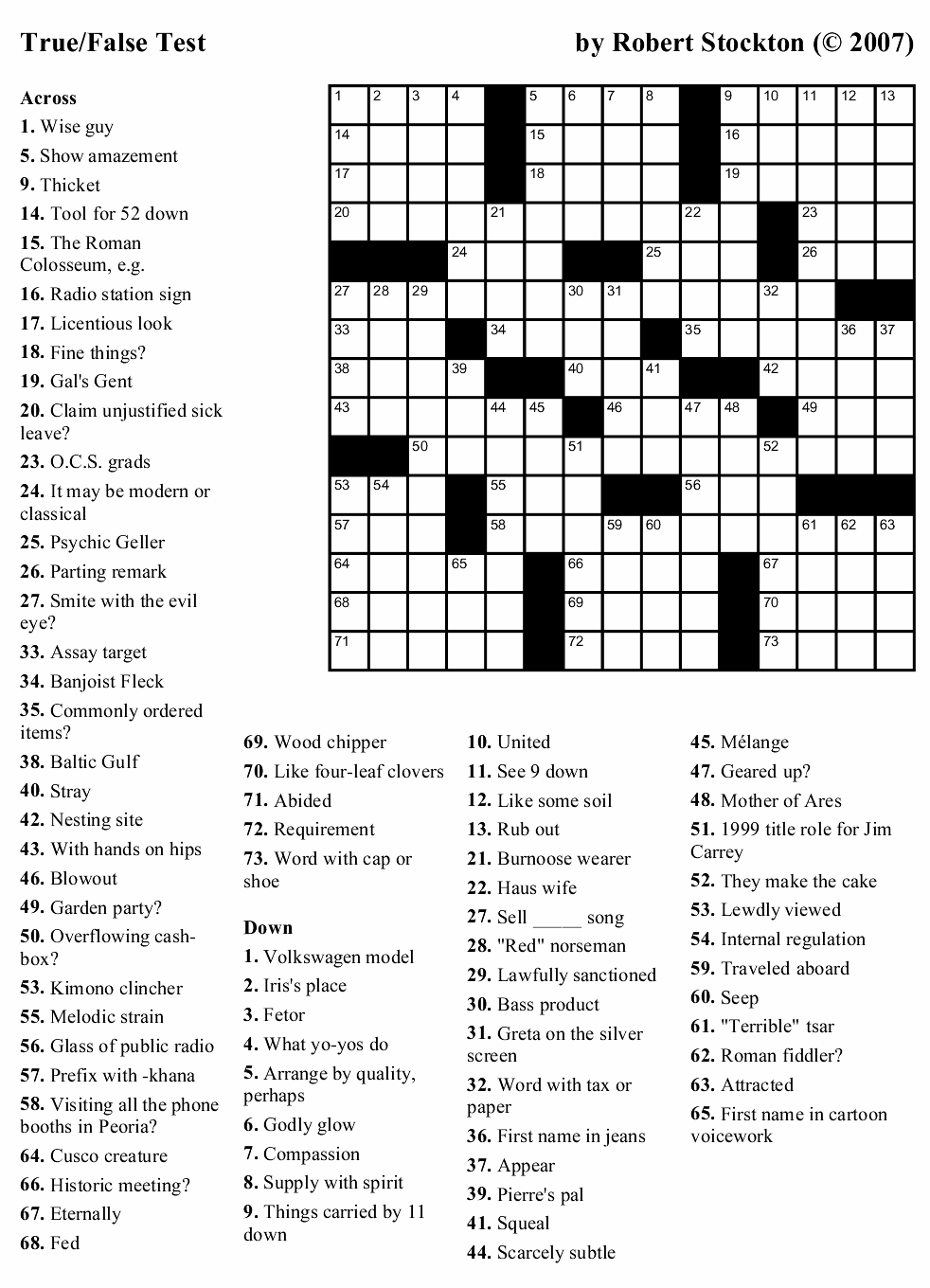 Mirroreyes Crosswords Printable Today Mary Crossword Puzzles