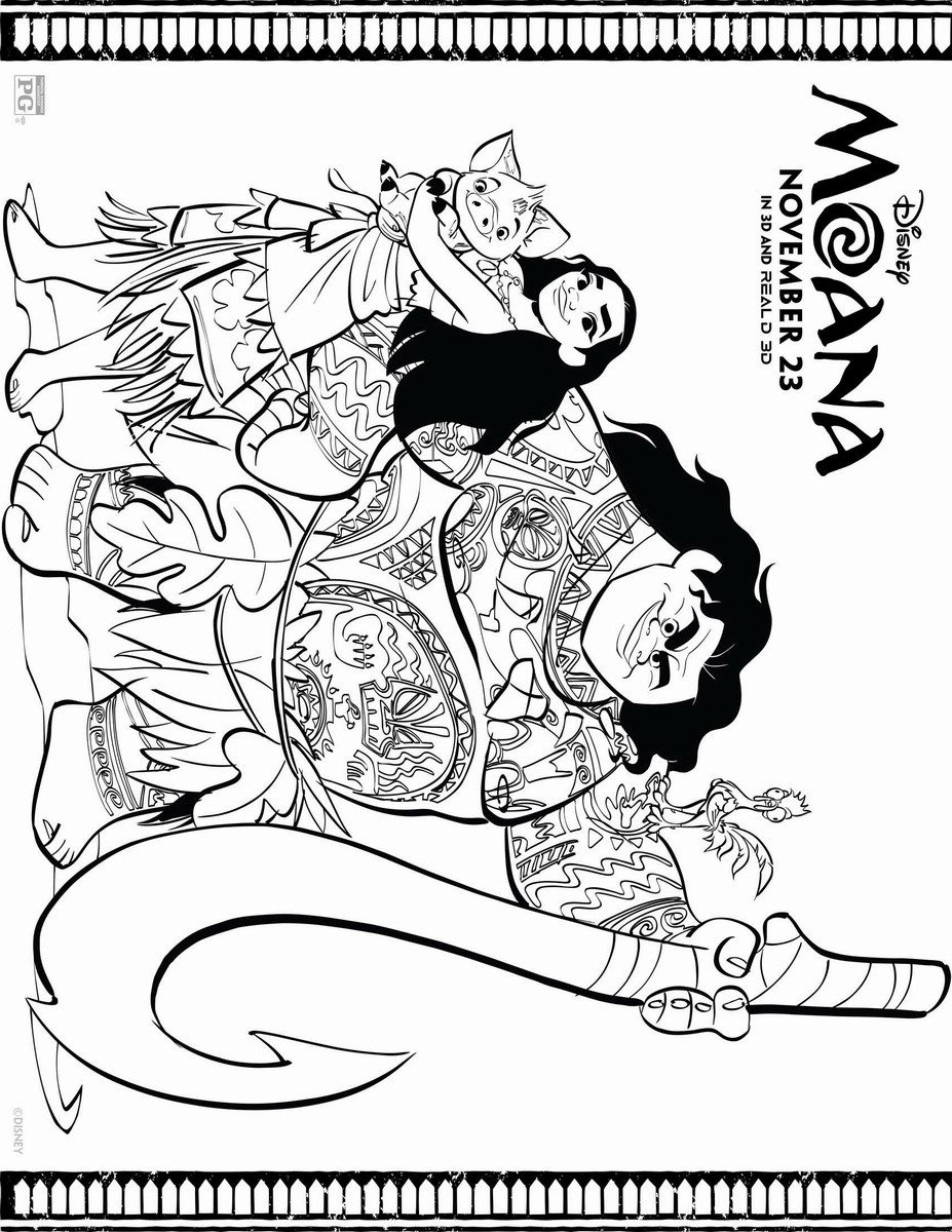 Moana Coloring Pages