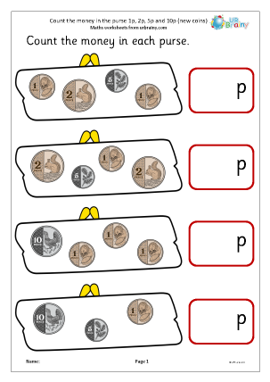 Money URBrainy Worksheets Library