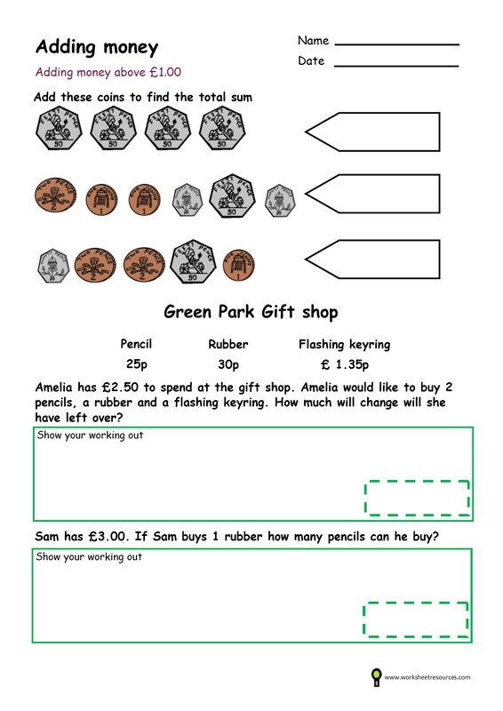 Money Worksheets Library