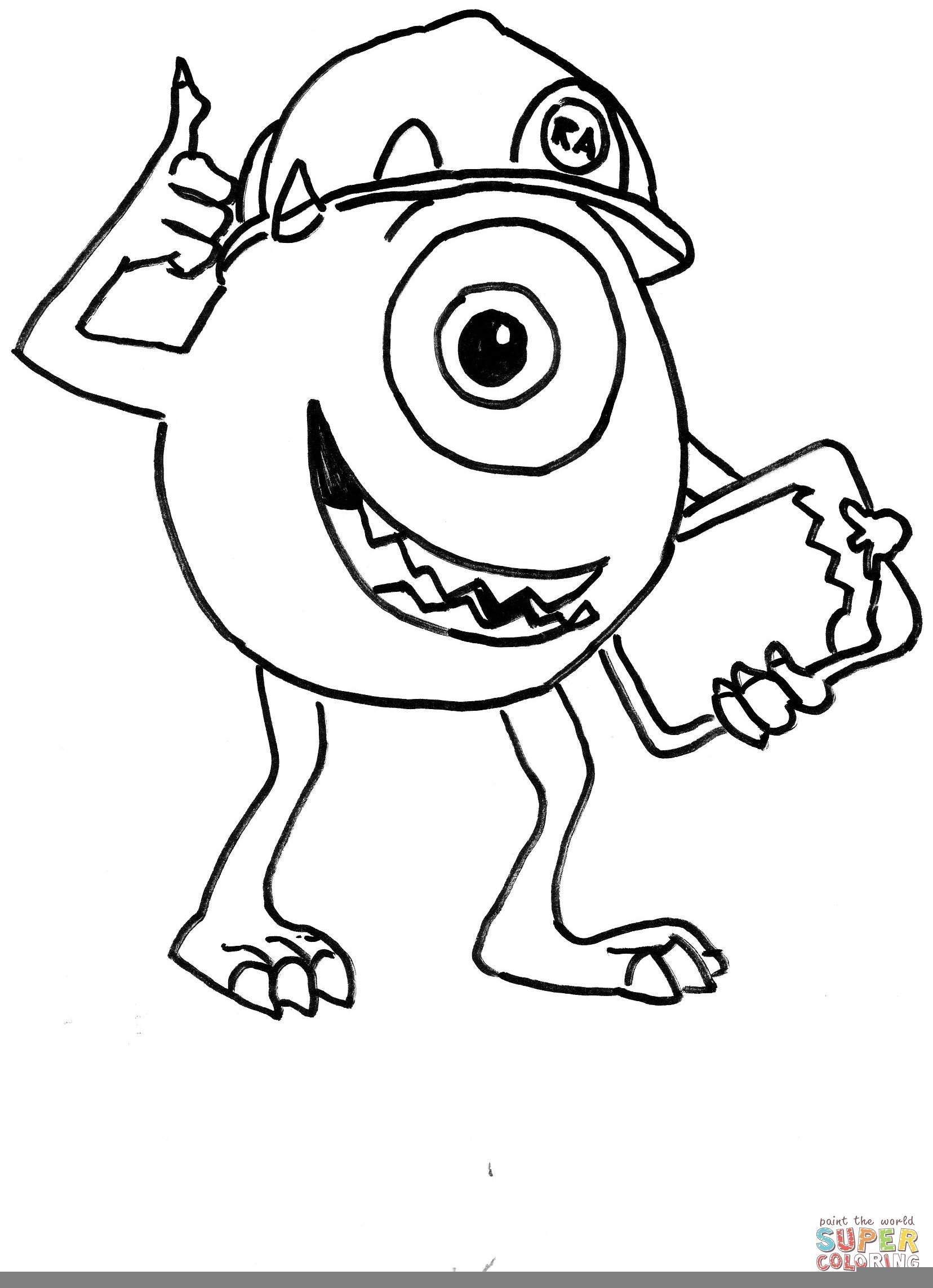 Monster Inc Coloring Pages Monster Inc Coloring Pages Free Coloring 