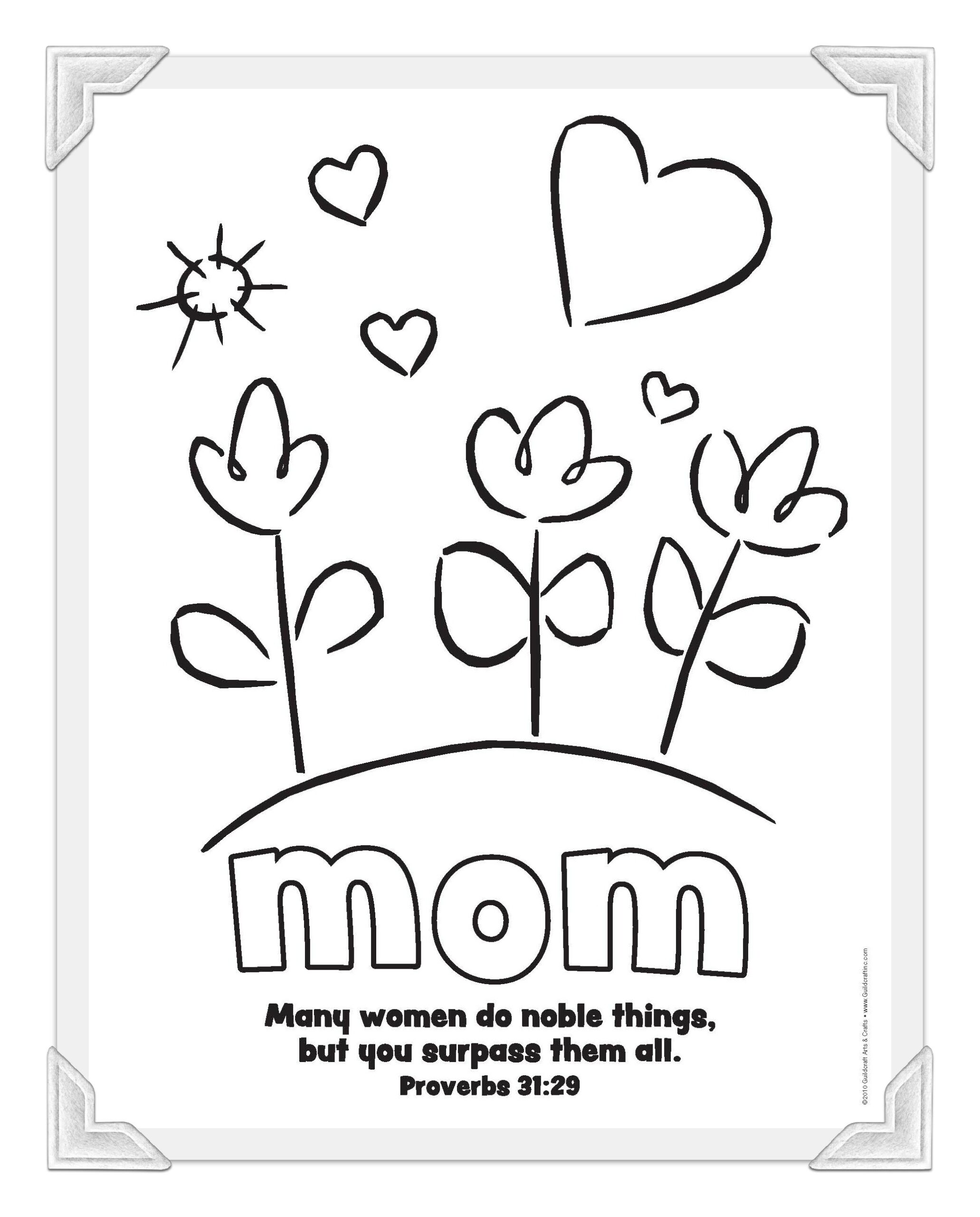 Mothers Day Coloring Pages Religious Coloring Pages