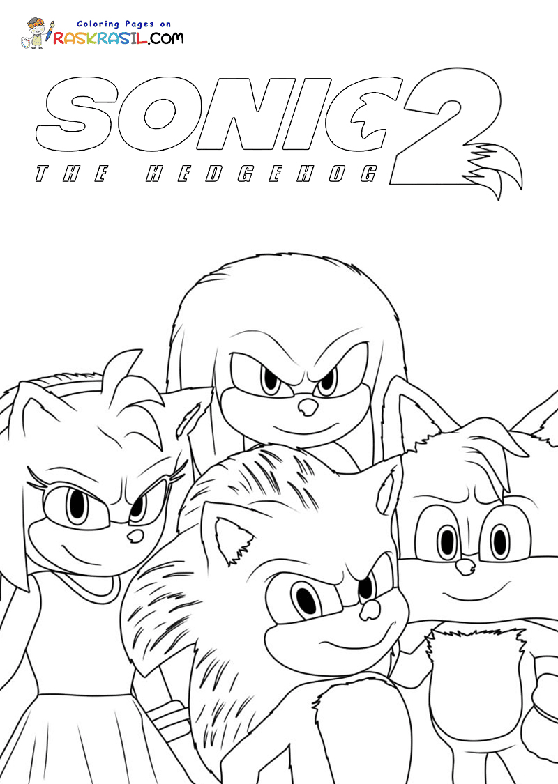 Movie Sonic Coloring Pages Coloring Home