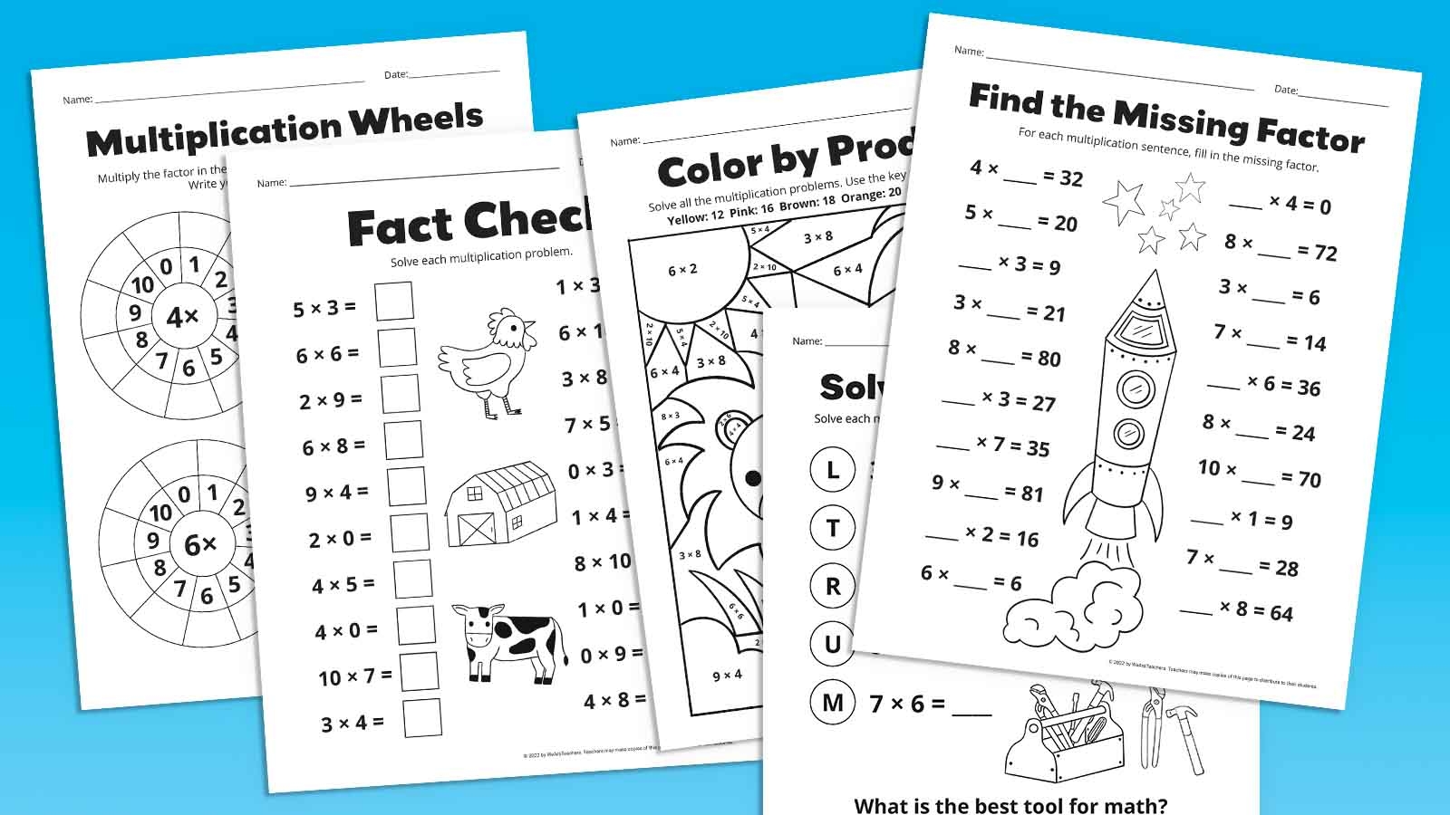 Multiplication Printable Worksheets Worksheets Library