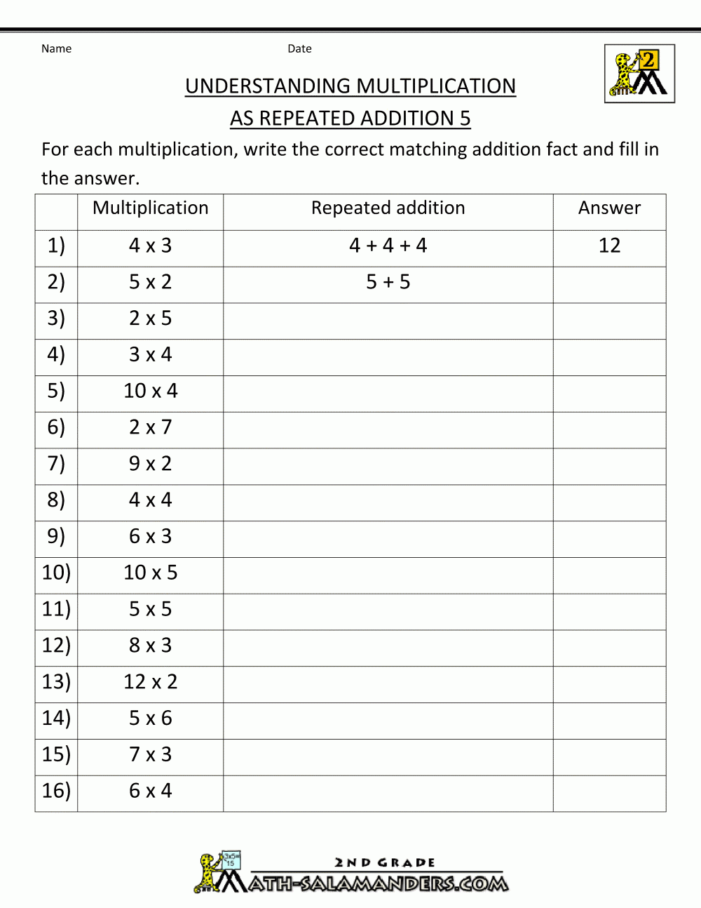 Multiplication Worksheets Excel PrintableMultiplication