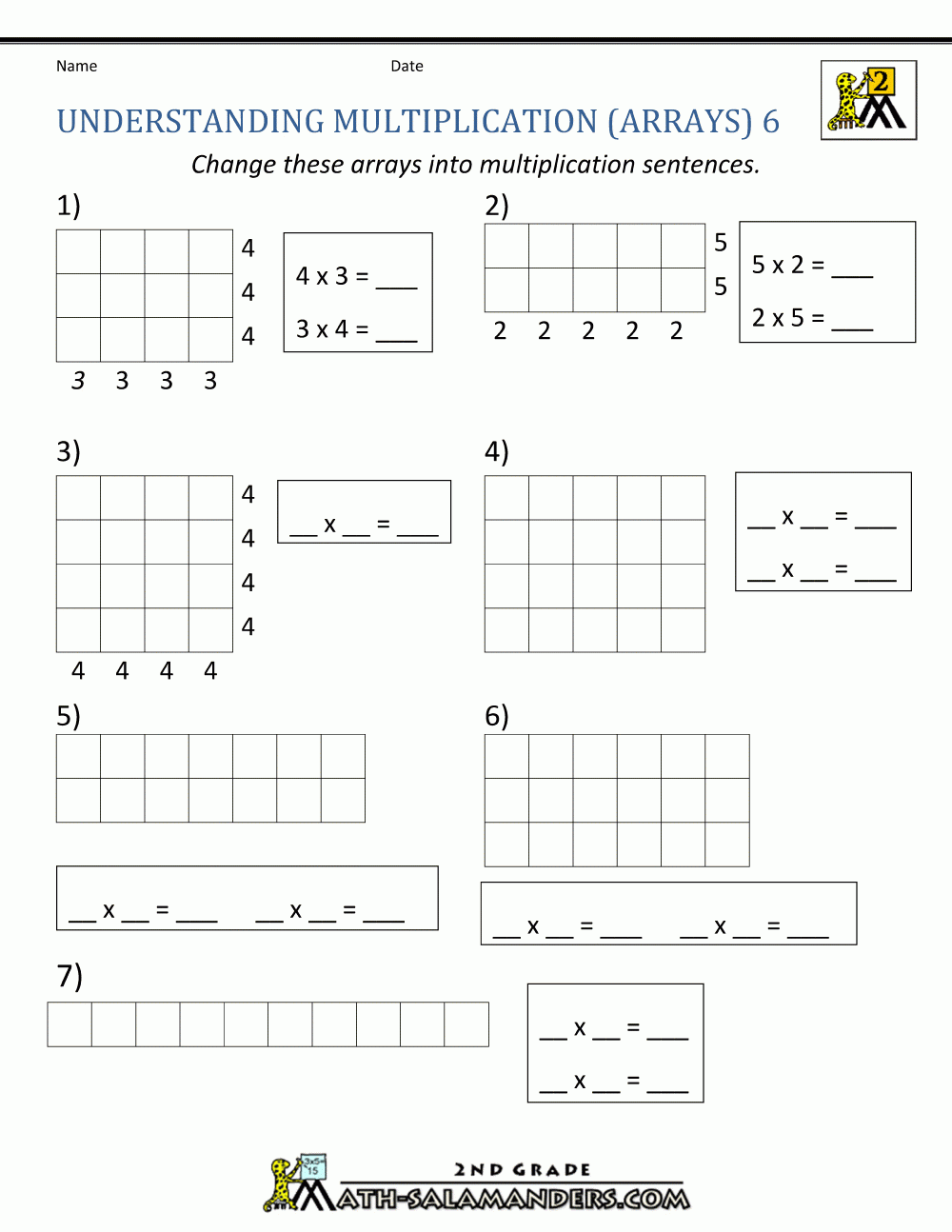 Multiplication Worksheets Using Area Model PrintableMultiplication
