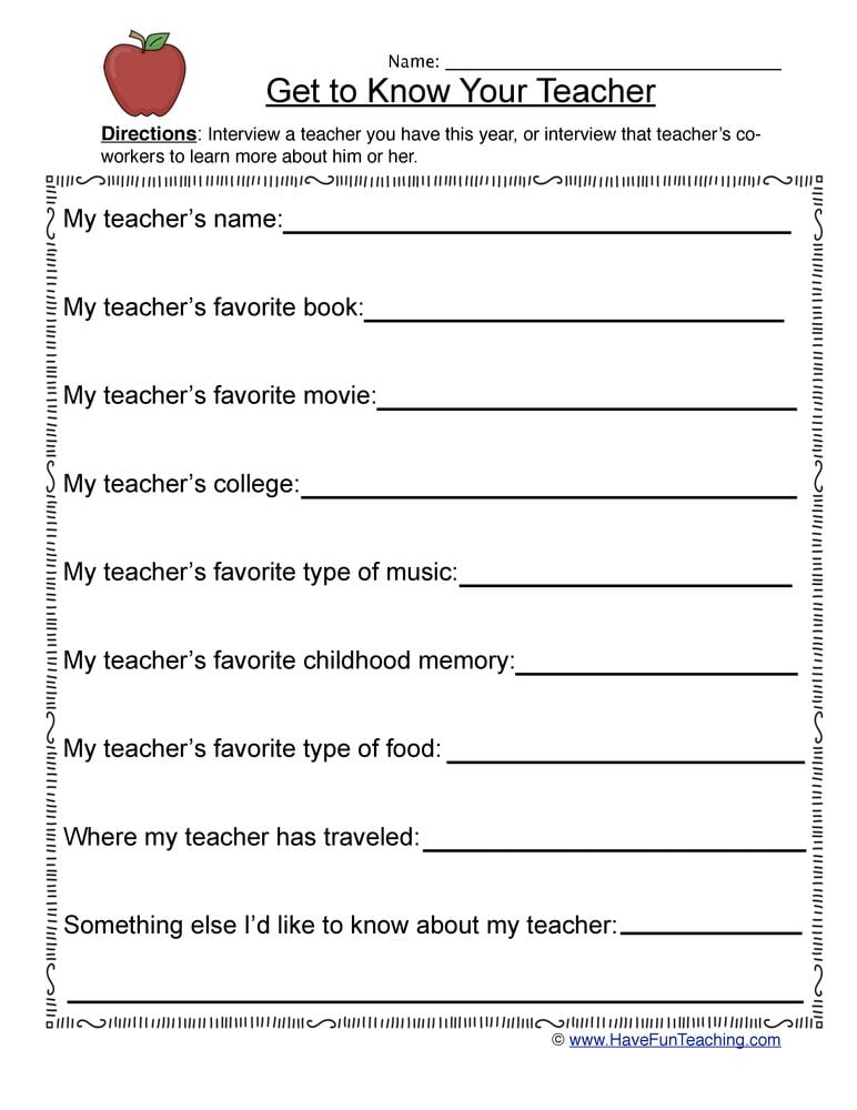 My Teacher Worksheets WorksheetsCity