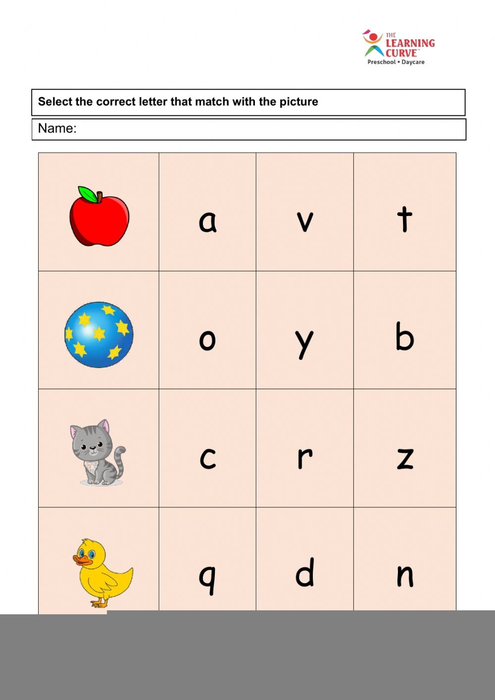 Nursery Class English Worksheet Language Worksheets