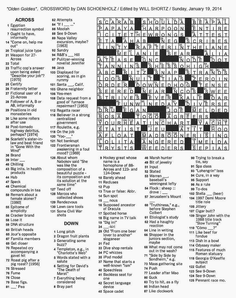 Ny Times Crossword Printable 84 Images In Collection Page 2 New 