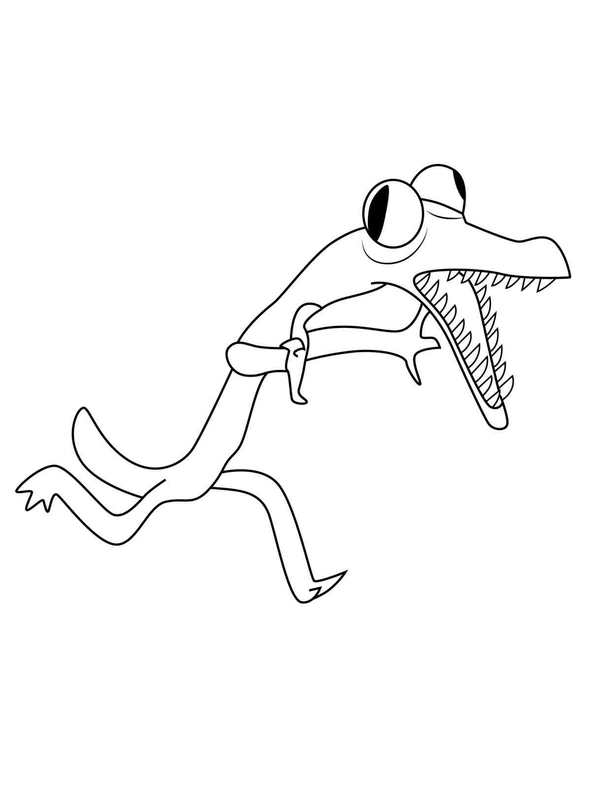 Orange Rainbow Friends Coloring Pages