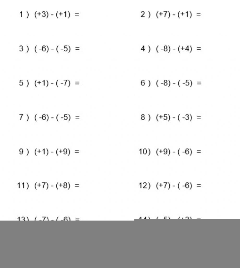 Order Of Operations Worksheet With Integers Order Of Operation Worksheets
