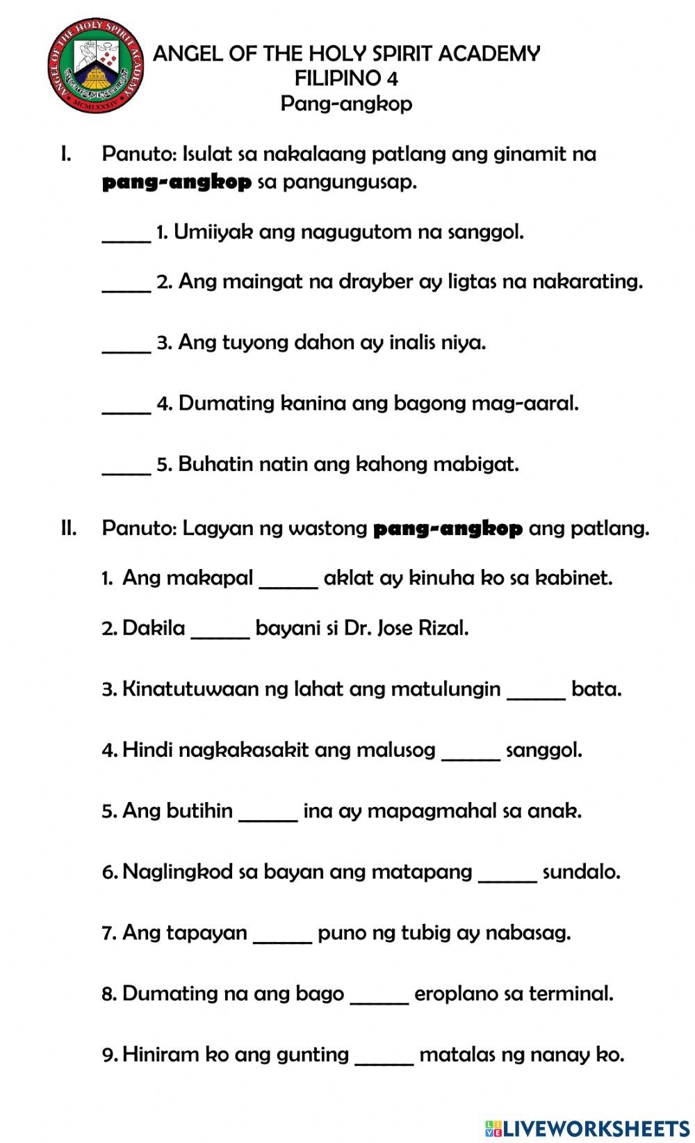Pang Abay Vs Pang Uri Hunterswoodsph Com Worksheet Worksheet Artofit