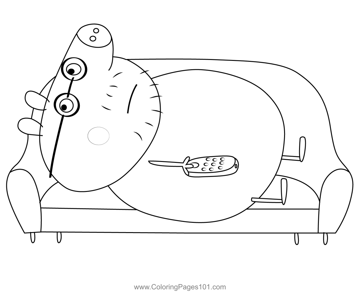Peppa Pig Coloring Page For Kids Free Peppa Pig Printable Coloring 