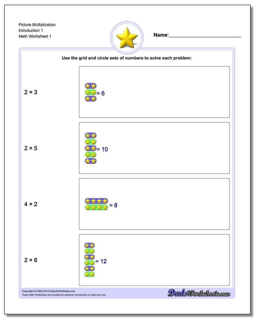 Picture Math Multiplication