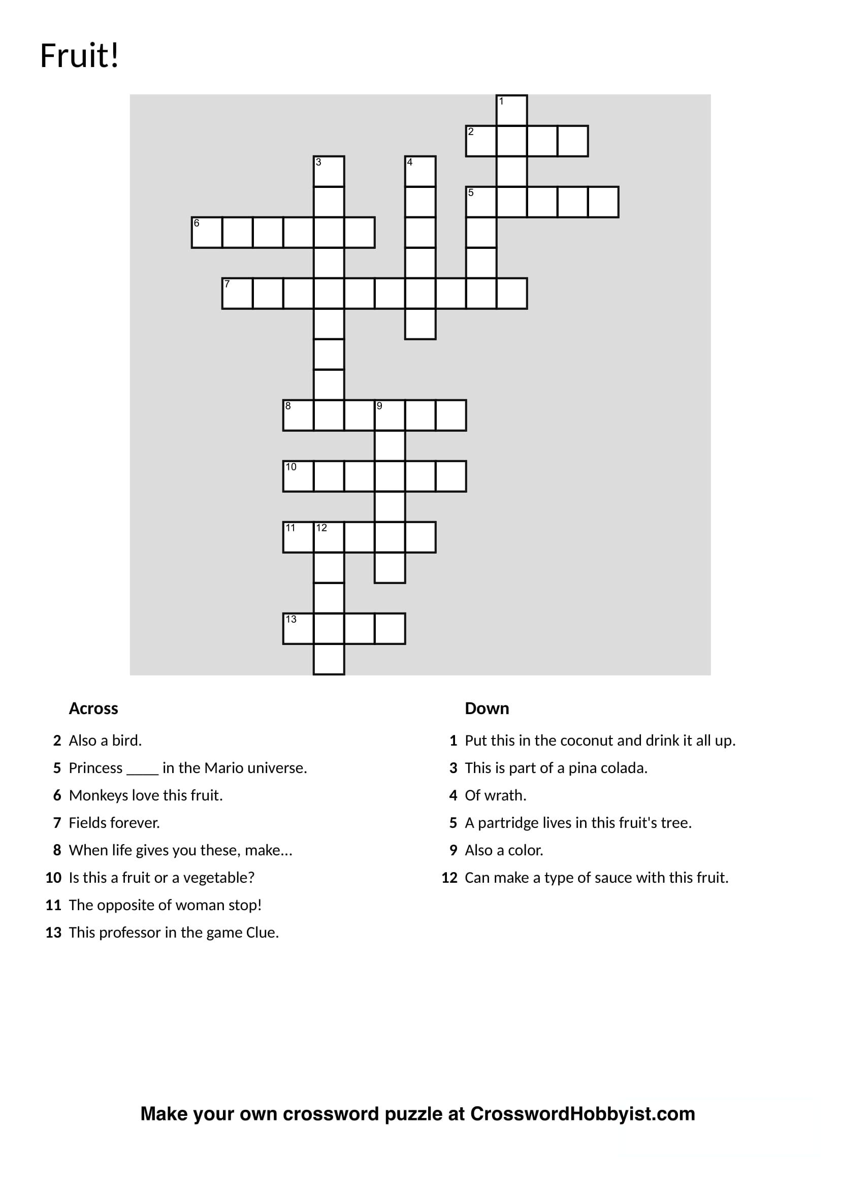 Pinjim Fraunberger On Crossword Puzzles Printable Crossword Make 