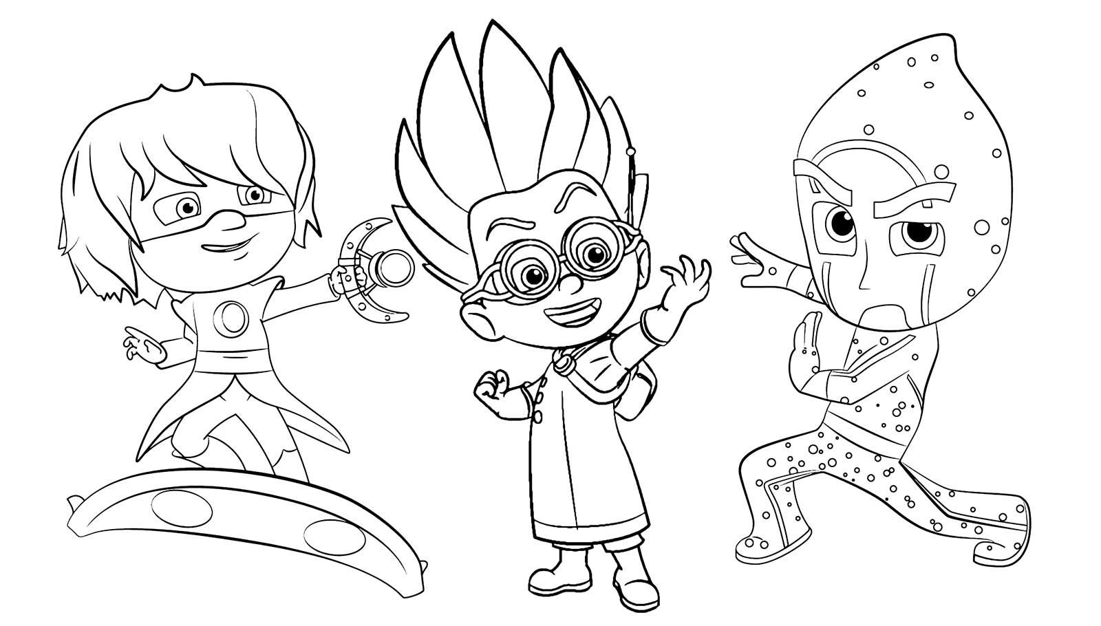 Pj Mask Coloring Pages At GetColorings Free Printable Colorings 