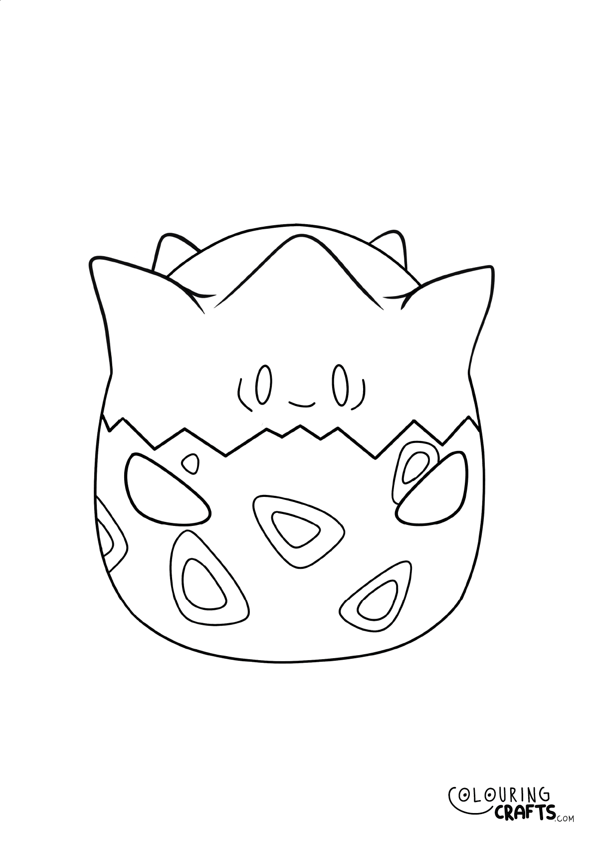 Pokemon Pikachu Squishmallows Printable Colouring Page Colouring Crafts