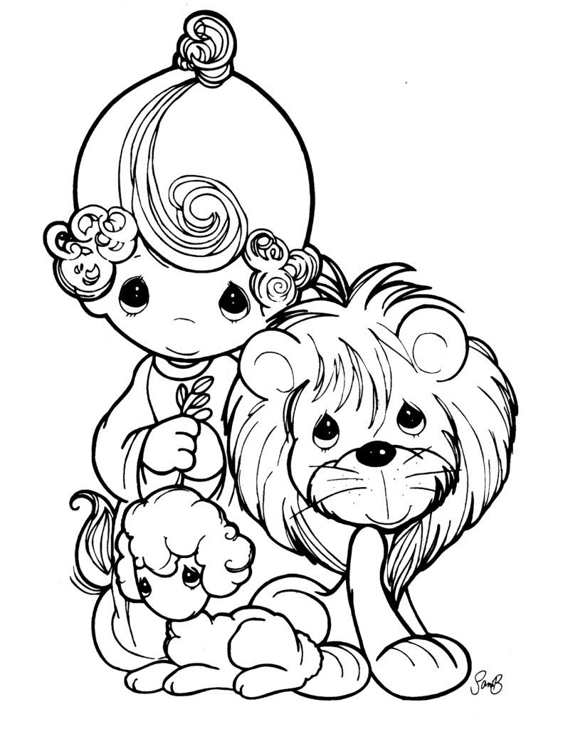 Precious Moments Christian Coloring Pages Coloring Home