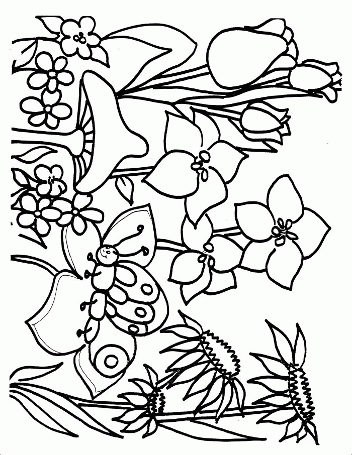Preschool Spring Coloring Pages Coloring Home