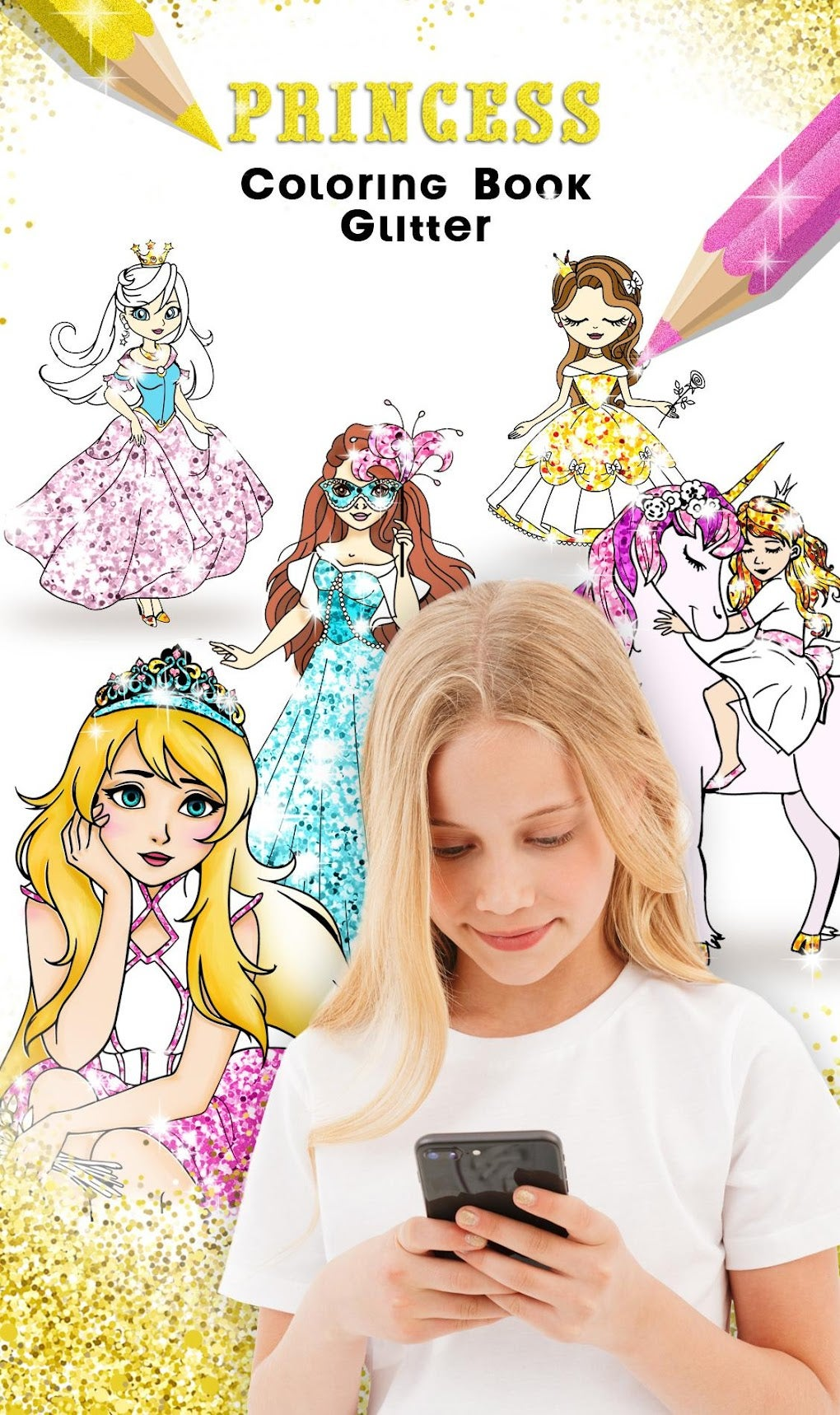 Princess Coloring Book Glitter APK For Android Download