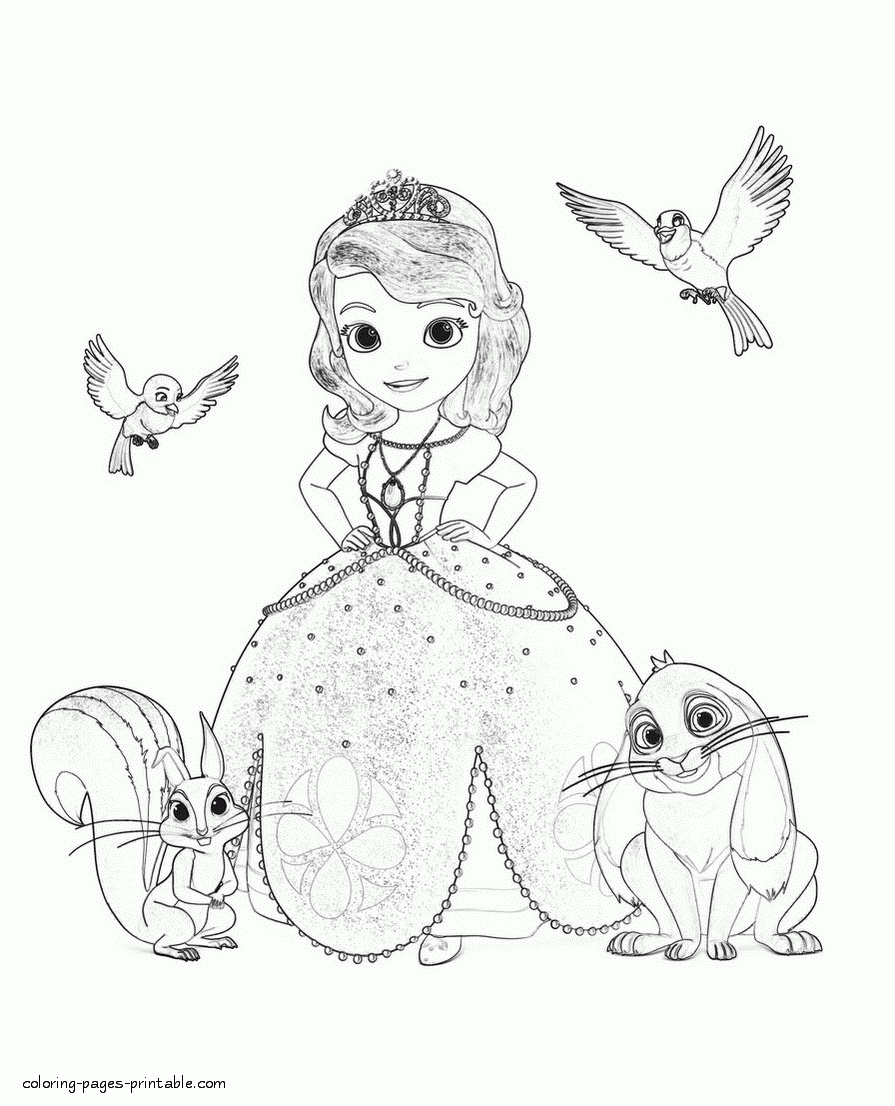 Princess Sofia The First Coloring Pages COLORING PAGES PRINTABLE COM