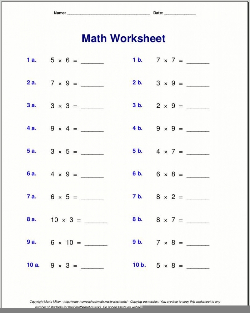 Printable 4th Grade Math Worksheets Printable Worksheets