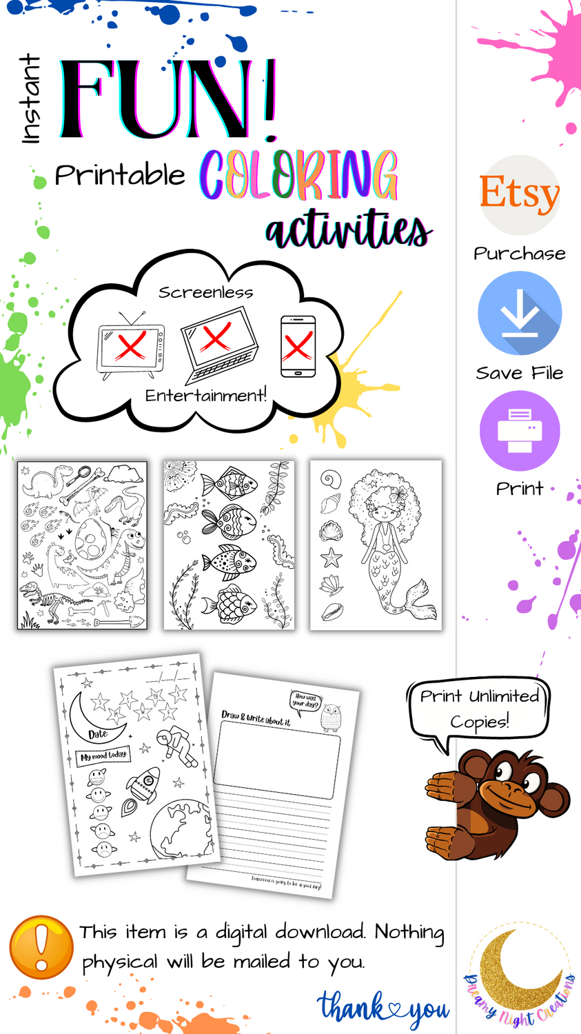 Printable Coloring Activities For Kids