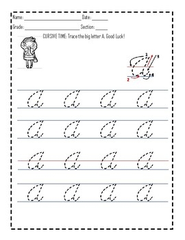 Printable Cursive Alphabet Worksheets Cursive Writing Practice Sheets PDF