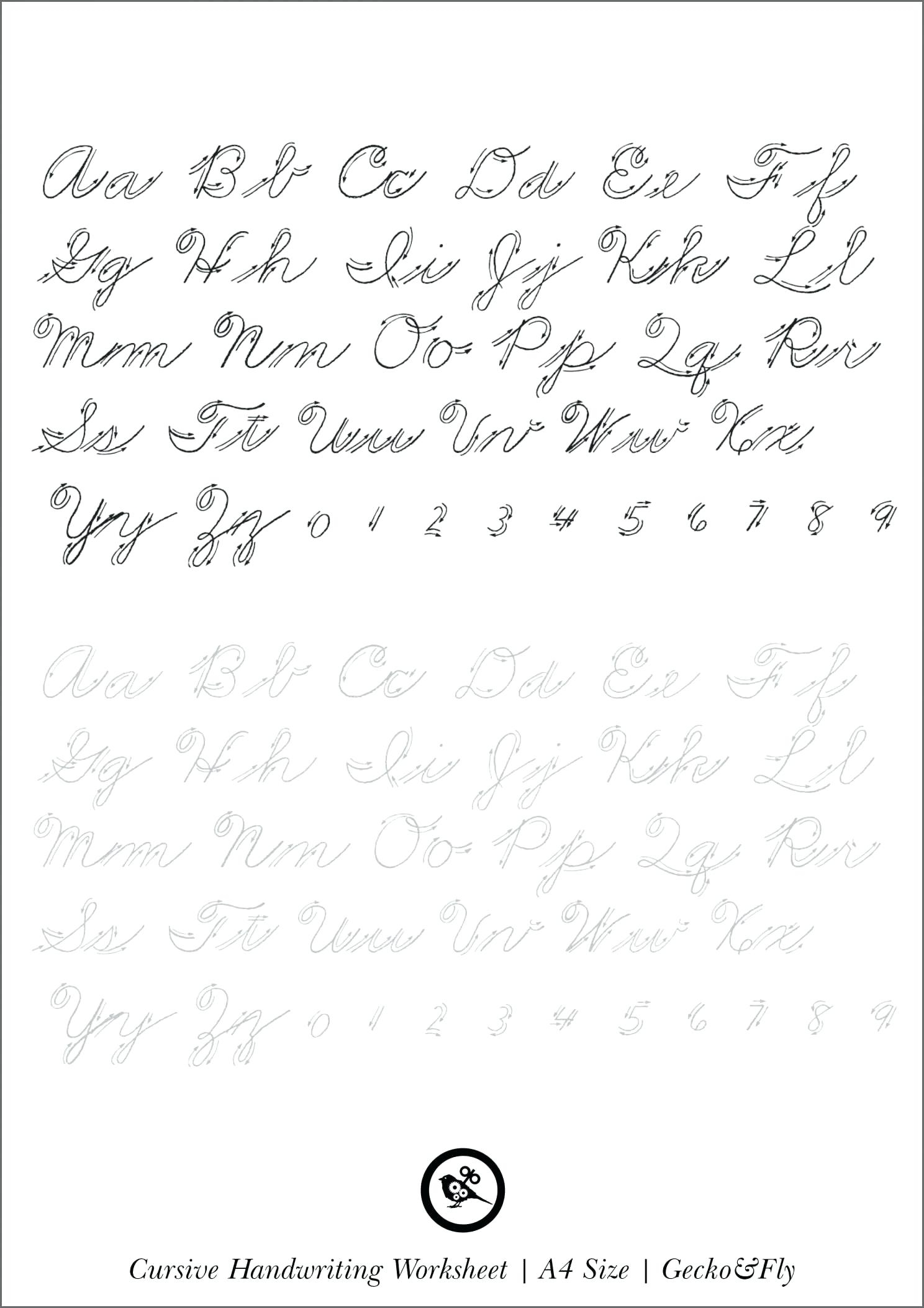 Printable Cursive Handwriting Worksheet Generator Printable Worksheets