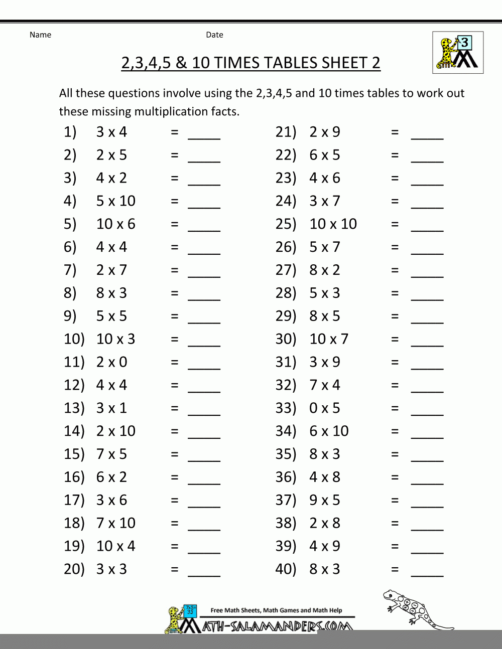 Printable Multiplication Worksheets 0 10 PrintableMultiplication
