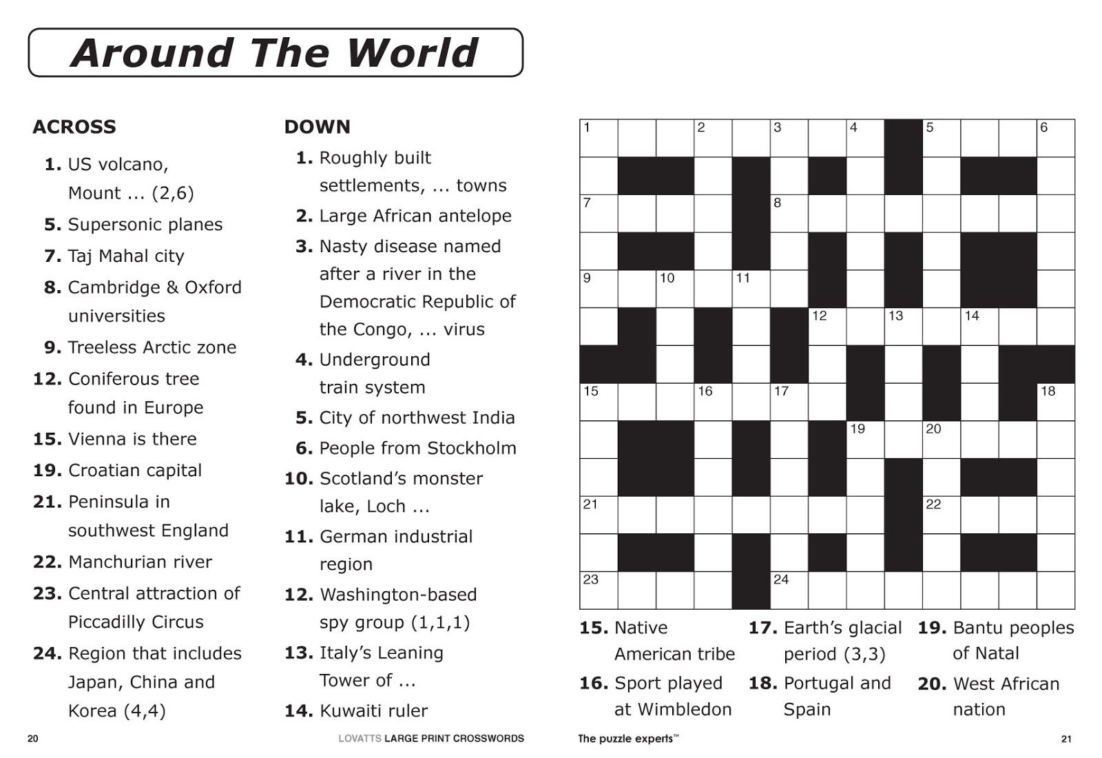 Printable Newspaper Crossword Puzzles For Free Free Printable