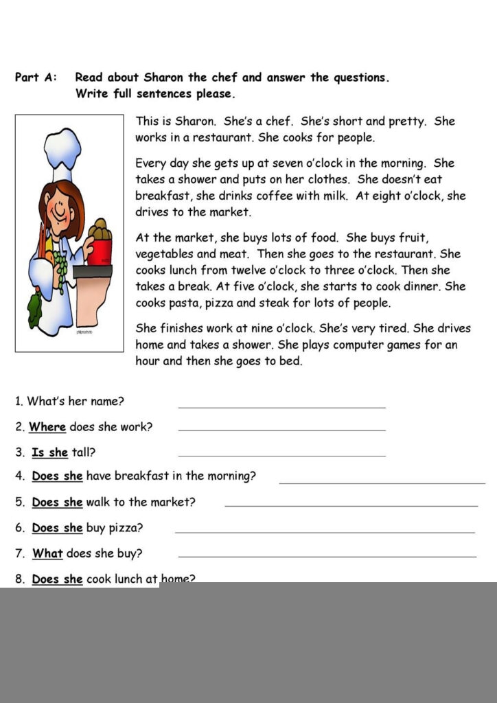 Printable Reading Comprehension Worksheets Printable Worksheets