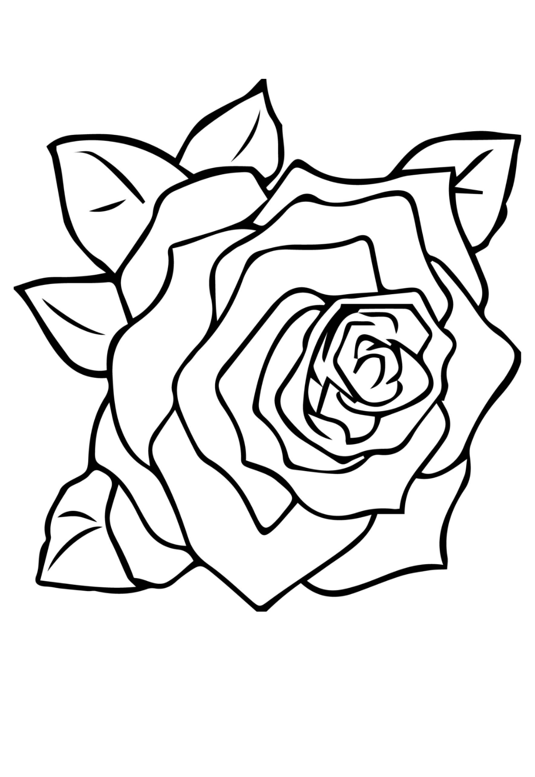 Printable Rose Flower Pictures To Color Infoupdate