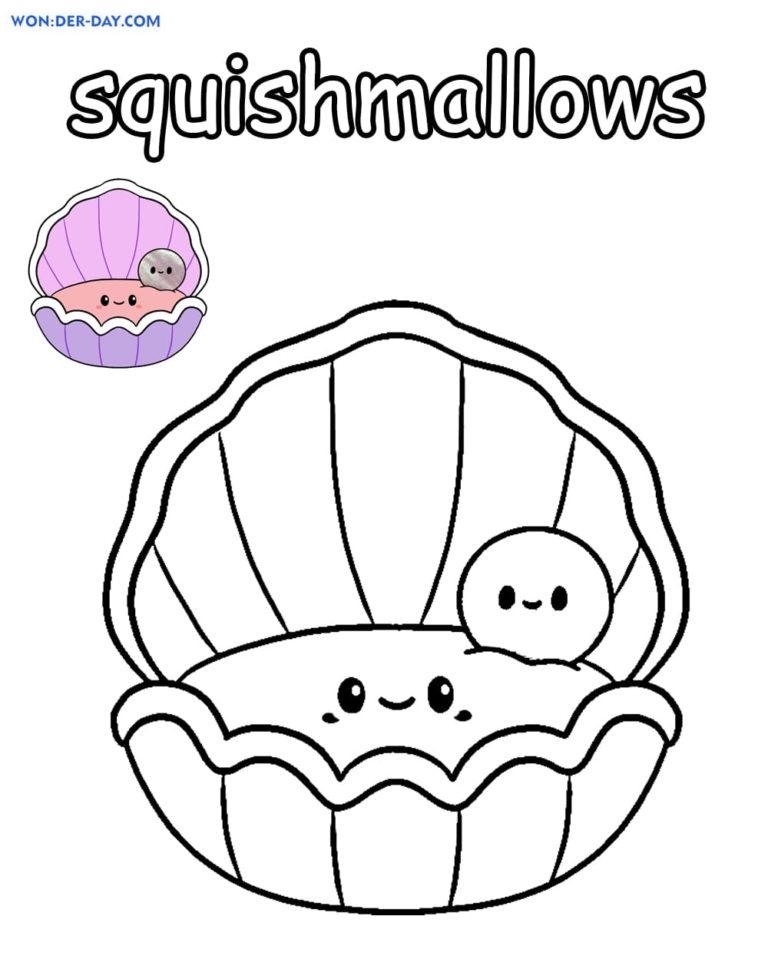 Printable Squishmallow Coloring Pages