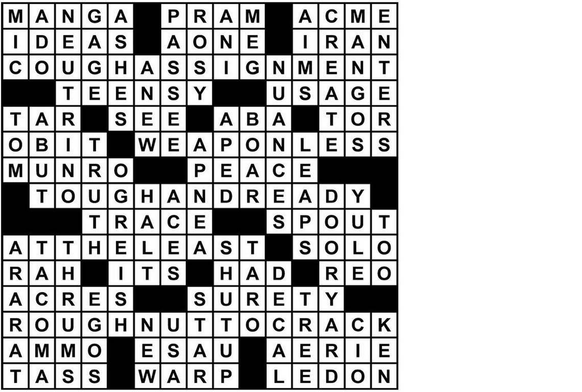 Printable Universal Crossword Printable Crossword Puzzles