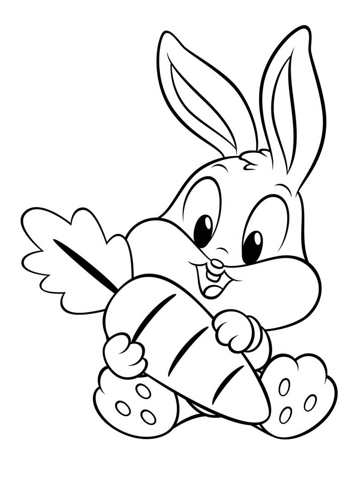 Rabbit Cartoon Coloring