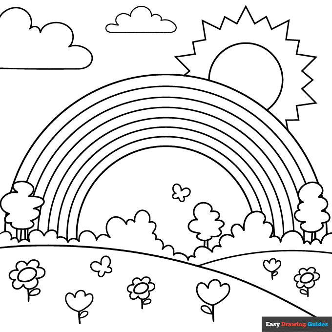 Rainbow Color Sheets Printables
