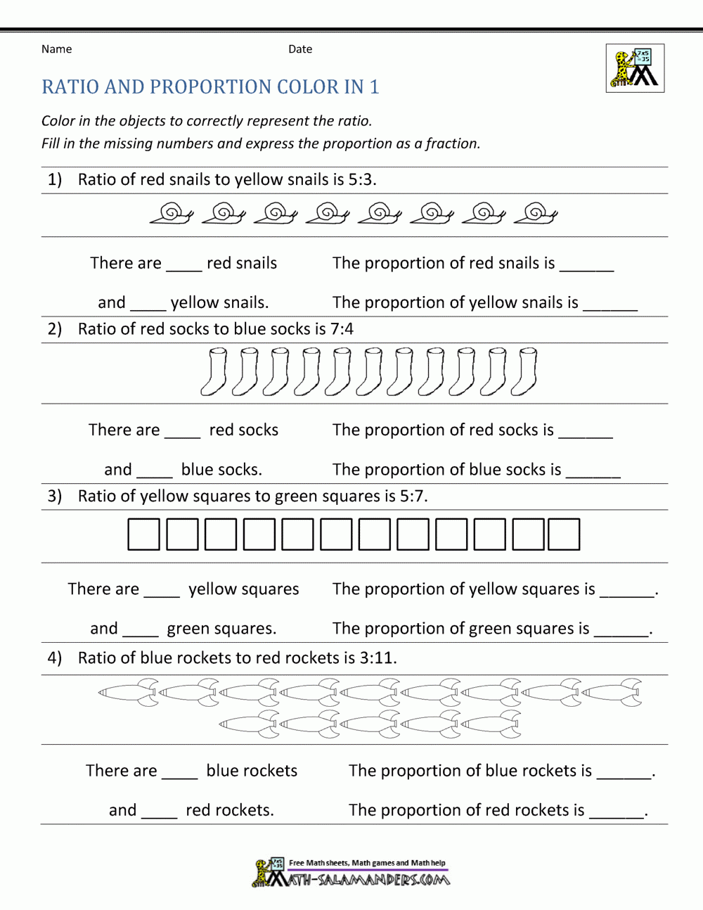 Ratio And Proportion Worksheet For 9th 12th Grade Lesson Planet 