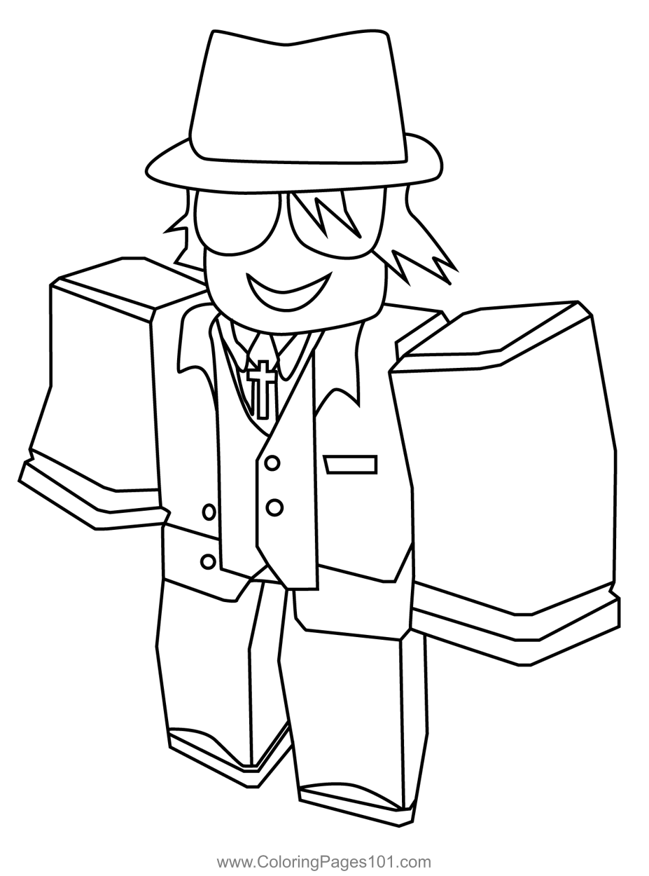 Roblox Mafia Coloring Page For Kids Free Roblox Printable Coloring 