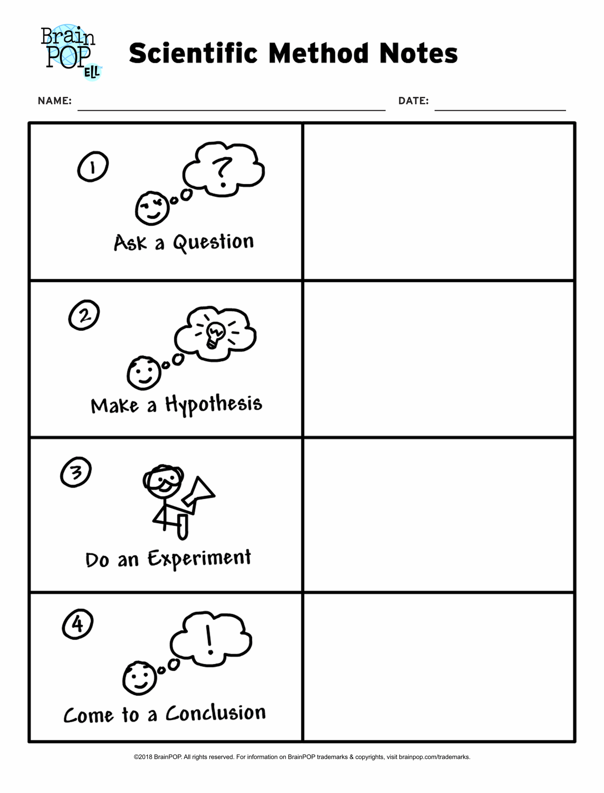 Scientific Method Worksheet Elementary Zip Worksheet