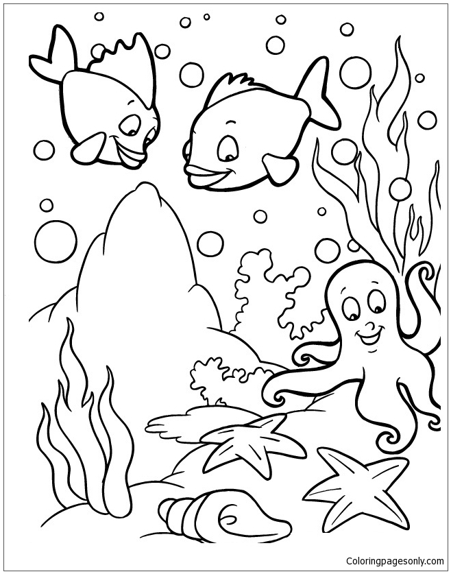 Sea Animals Coloring Pages Coloring Pages