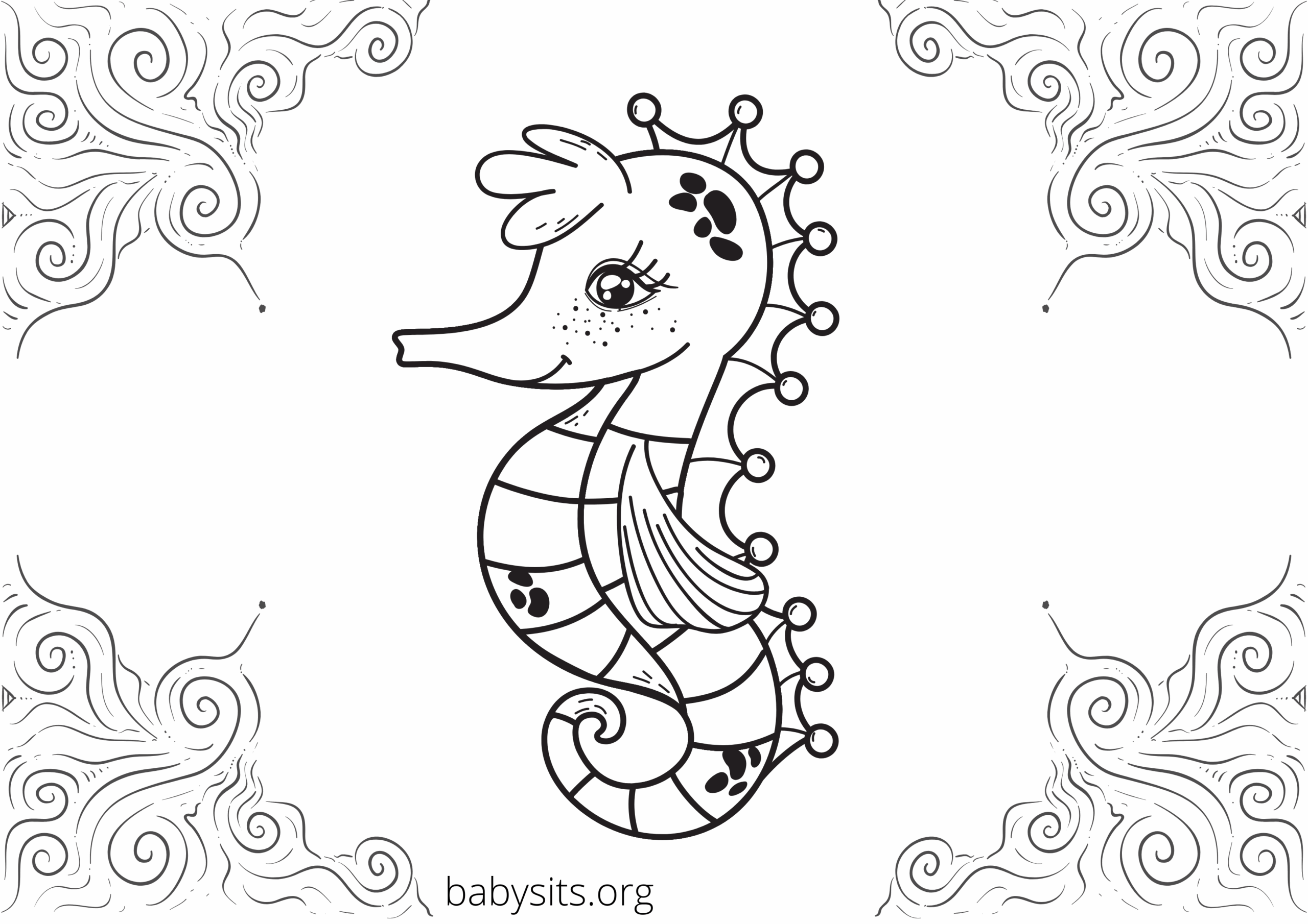 Sea Animals Colouring Sheets Image To U