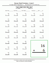 Second Grade Math Worksheets Free Printable Beestar