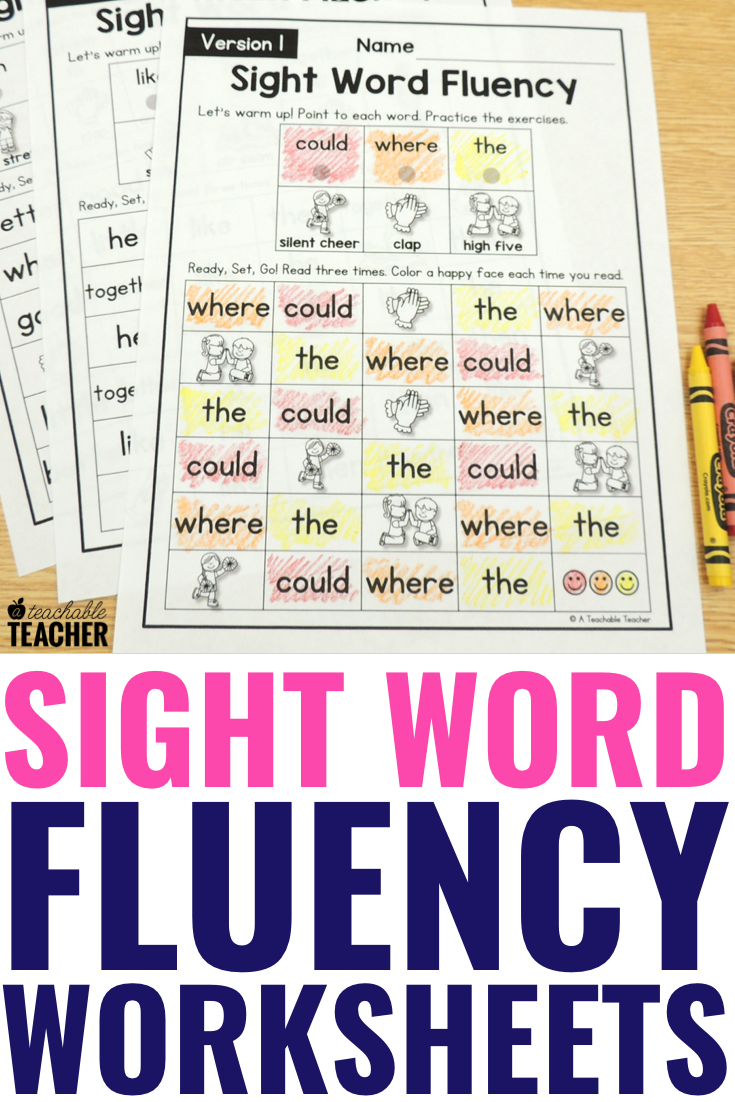 Sight Word Worksheets Archives A Teachable Teacher