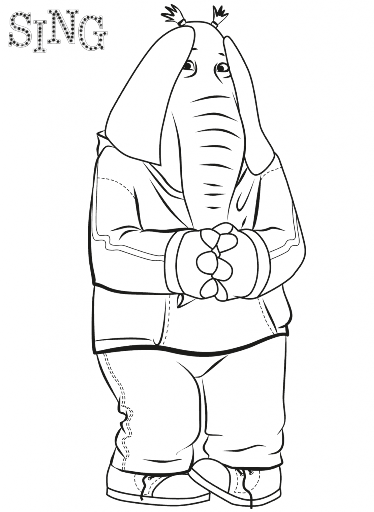Sing 2 Coloring Pages Coloring Home