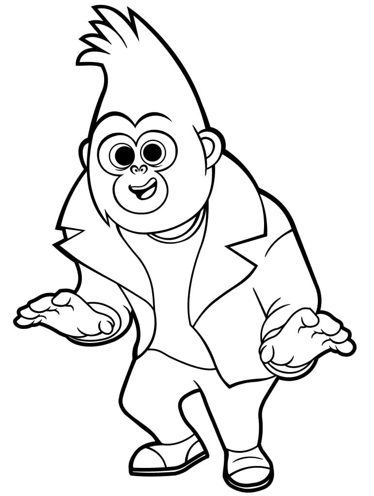 Sing 2 Johnny Coloring Page Printable Coloring Page For Kids Coloring 