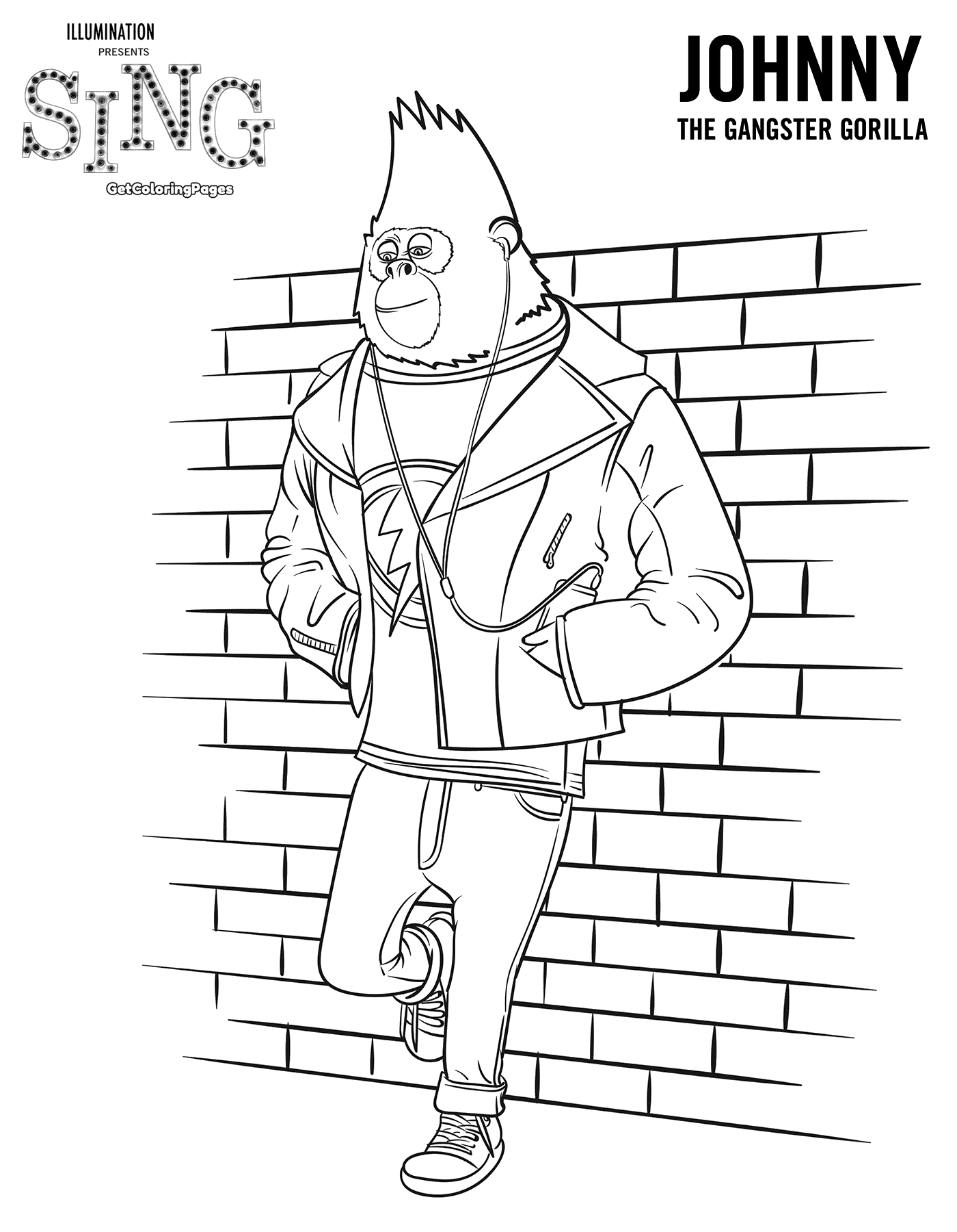 Sing Movie Coloring Pages Coloring Home